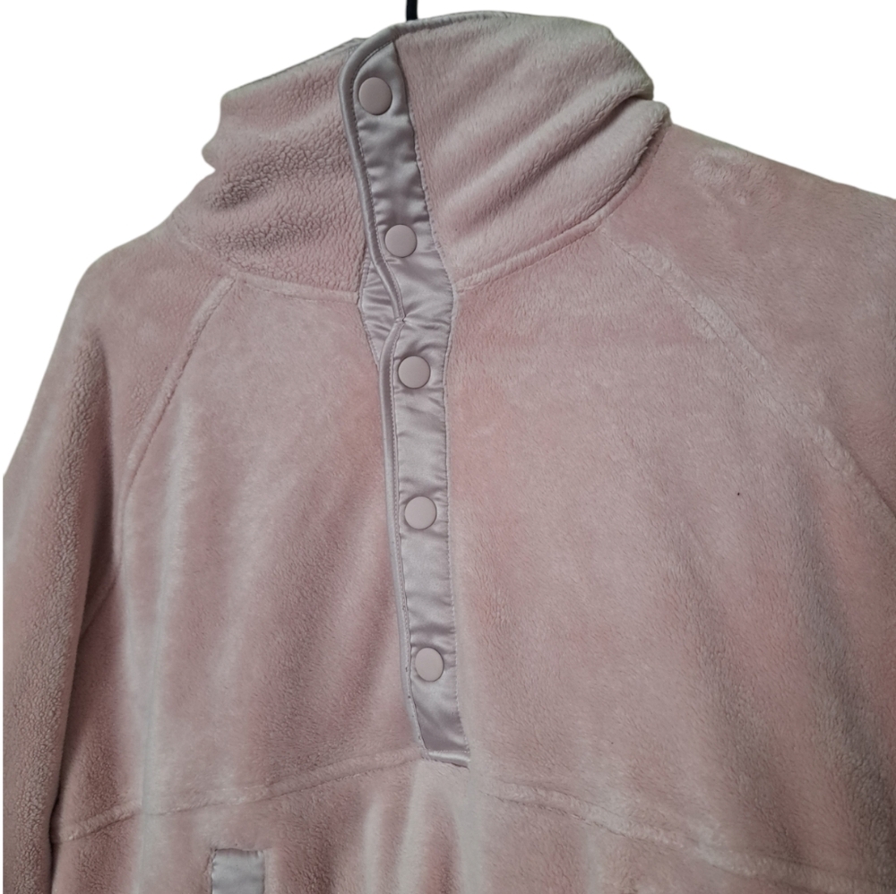 Athleta Quarter Button Velour Pullover Jacket - image 4